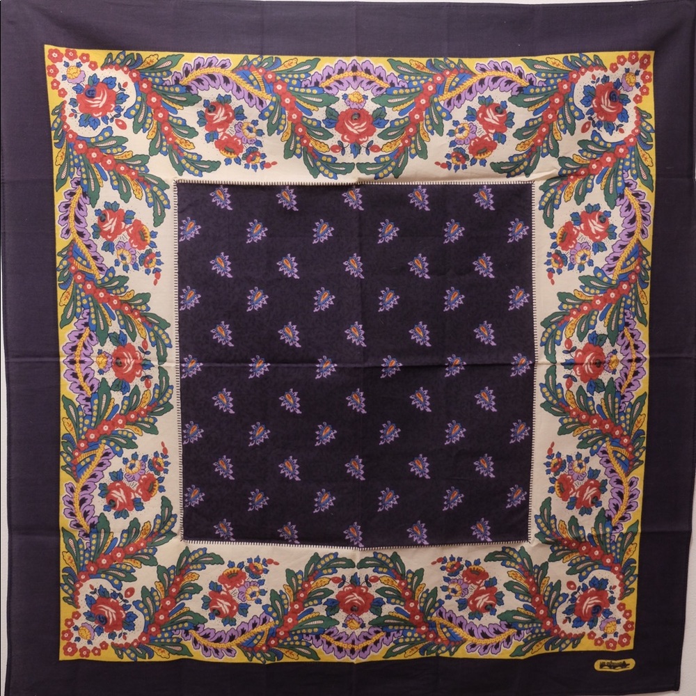 Les Olivades French Selvedge Bandana, Scarf, Wrap